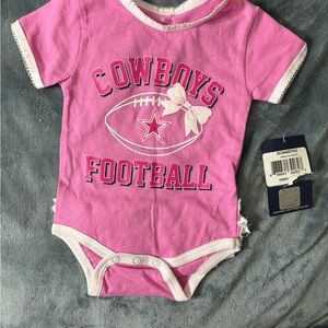 NFL Pink Cowboys Football Bodysuit